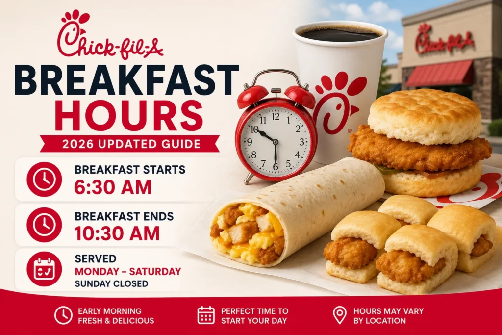 Chick-fil-A breakfast hours and menu